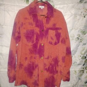 ($3Bundled) Oversized Tie Dye Jacket